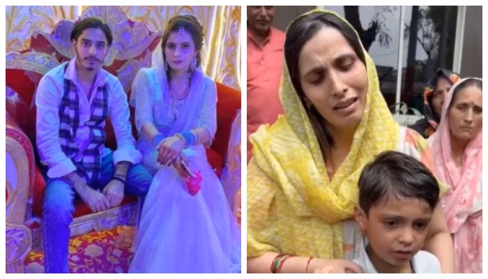 بھارت: جہیز کے معاملے پر سسرالیوں نے خاتون کو بیٹے کے سامنے زندہ جلادیا